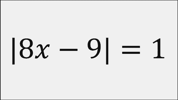 Ecuacioncon valor absoluro 2