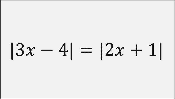 Ecuacioncon valor absoluro 7