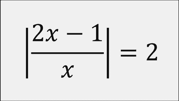 Ecuacioncon valor absoluro 9